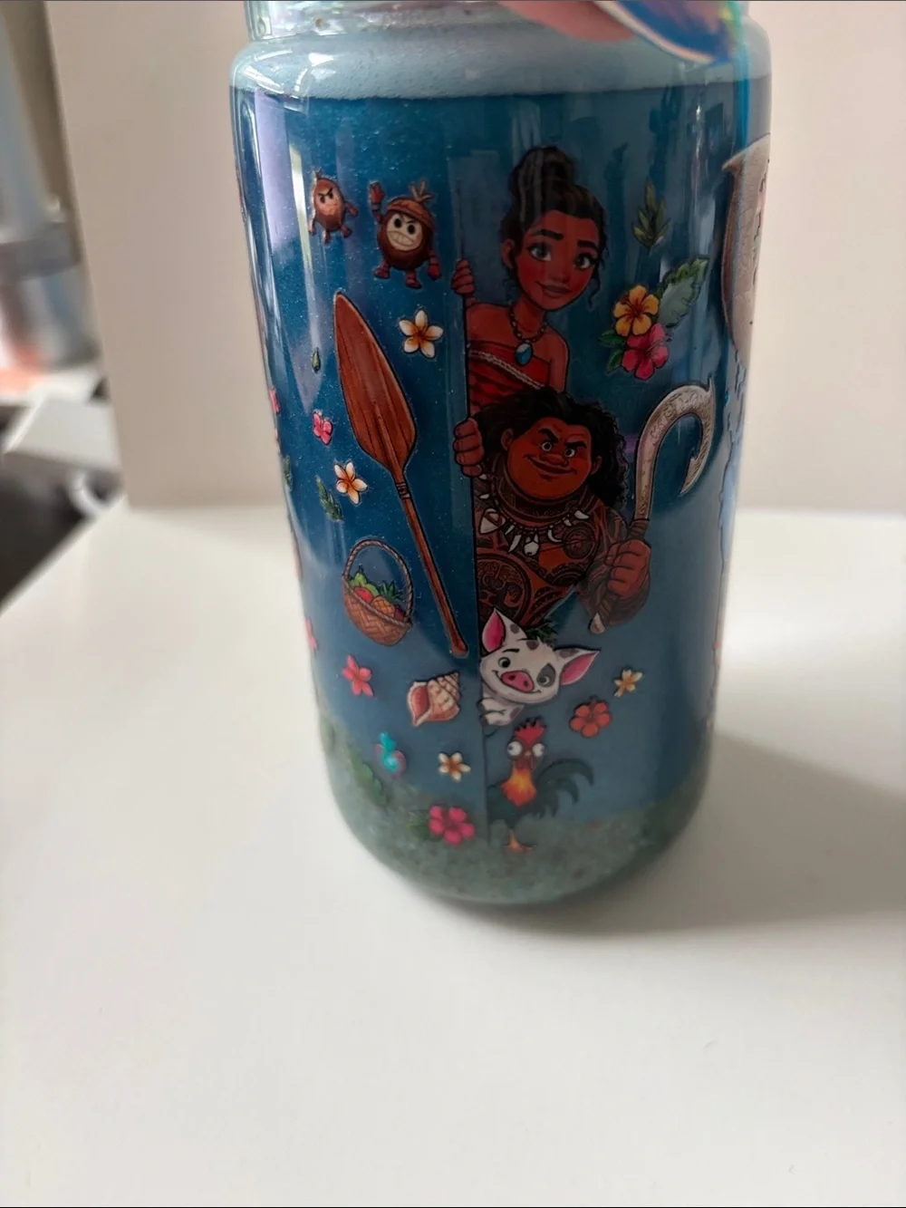 Moana 16 oz Beach Shimmer Acrylic Tumbler Custom Cup